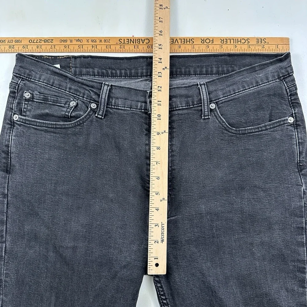 Levi's Men's 514 Slim Straight Fit Jeans Actual 39x36 Faded Black Stretch‎ Egypt